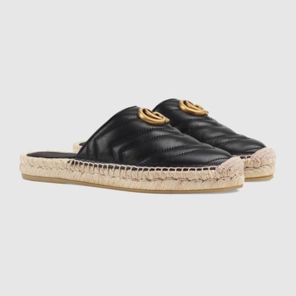 NIB GUCCI GG Marmont  Espadrille IT 39.5 Run small